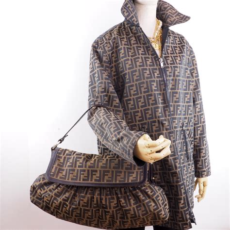 vintage fendi zucca monogram jacket|fendi pre owned bags.